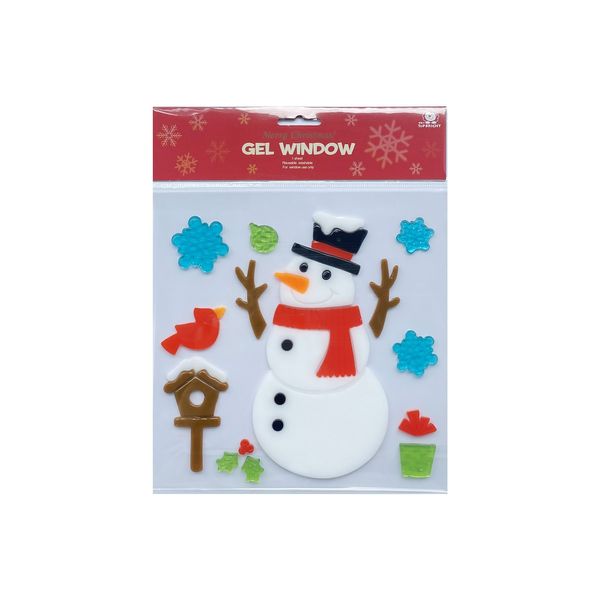 Snowman Gel Window Stickers - Small Pack