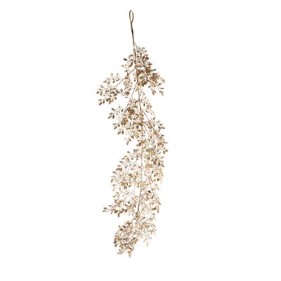 Medium  Leaf Trailing Garland - Gold - 150cm