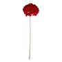 Large Velvet Hydrangea Stem - Red /Gold - H75 x 20cm
