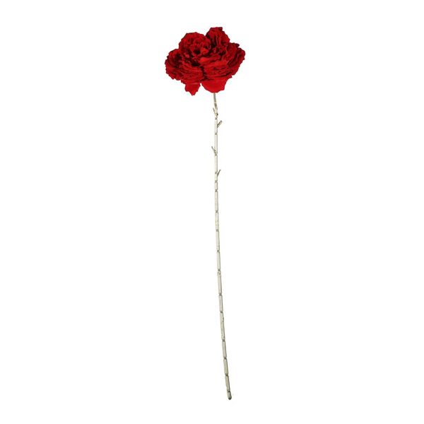 Velvet Peony - Stem -Red / Gold - H60 x 13cm