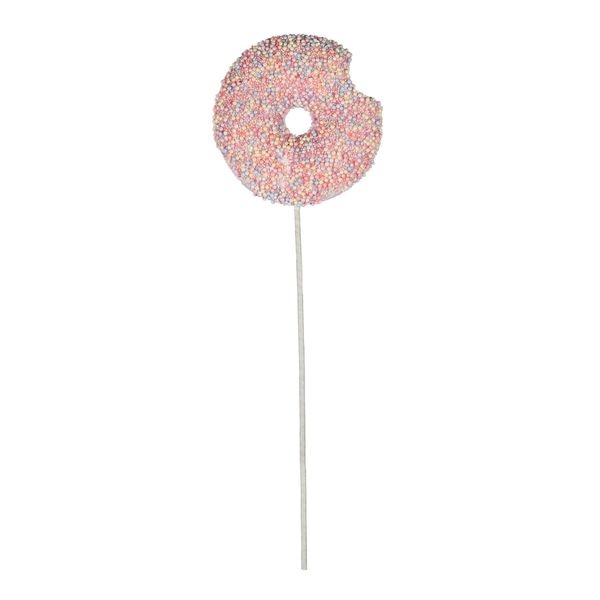Bite Out  Donut with Beaded Sprinkles Pick -  Pastel Colours  -70cm