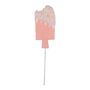 Bite Out Ice Lolly with Beaded Sprinkles Pick - Pastel Colours - 70cm