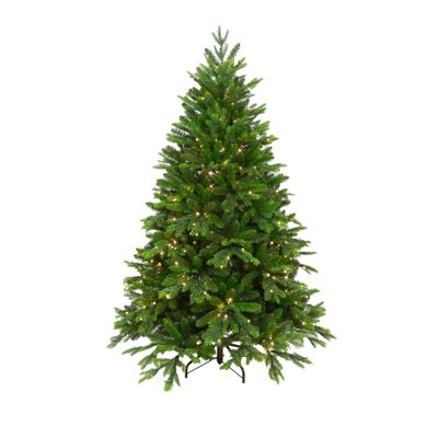 Vermont 6 FT Spruce Christmas Tree 1858 Tips - Pre Lit - 500 Lights