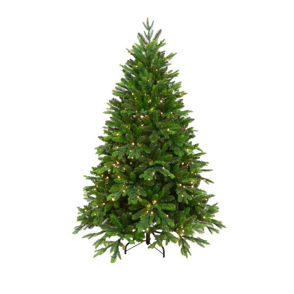 Vermont 6 FT Spruce Christmas Tree 1858 Tips - Pre Lit - 500 Lights
