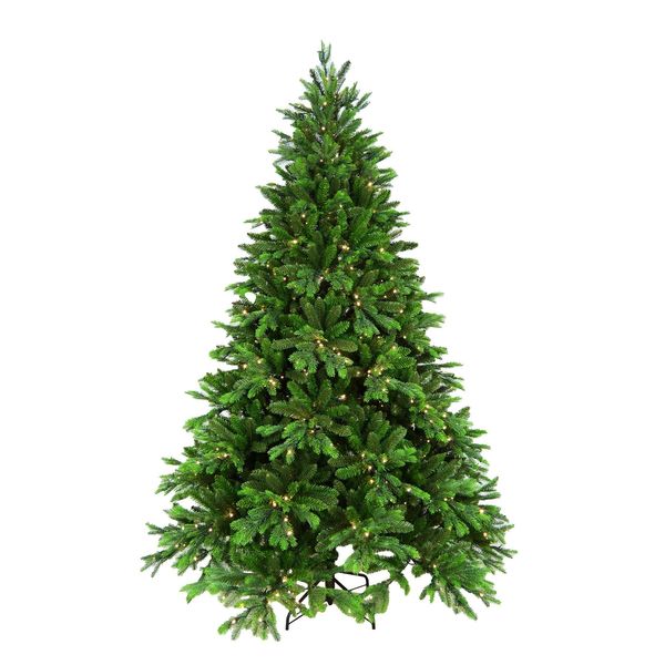 Vermont 8 FT Spruce Christmas Tree 3493 Tips - Pre Lit -750 Lights