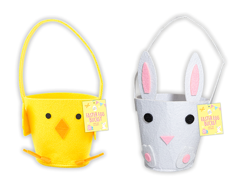 Felt Easter Character Treat Bucket	