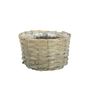 Round Woodchip Basket - Full Willow Rim and Liner - 22x H13cm