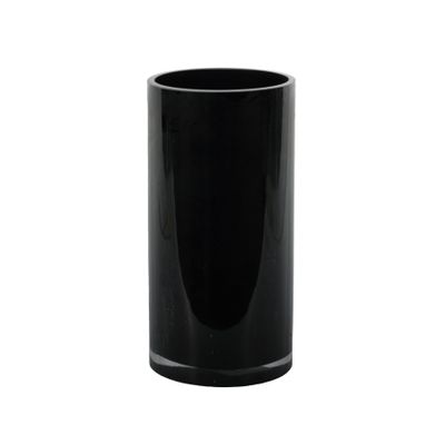 Cylinder Vase - Black Gloss - H20x10cm