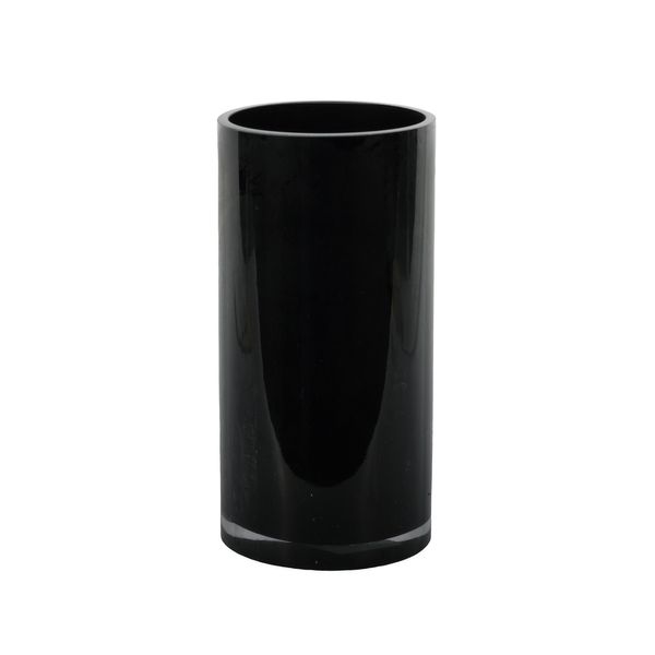 Cylinder Vase - Black Gloss - H20x10cm