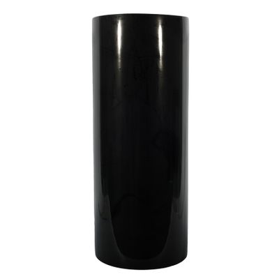 Cylinder Vase - Black Gloss - H50x20cm