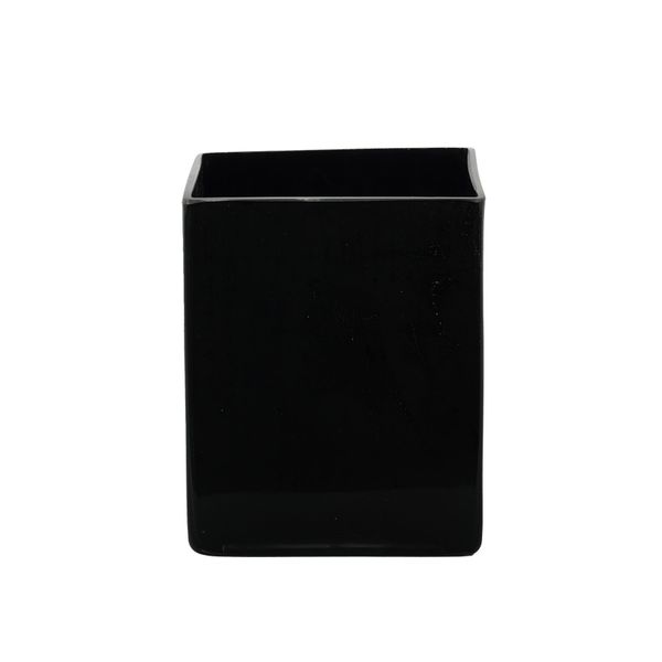 Cube - Black Gloss -12x12x15cm