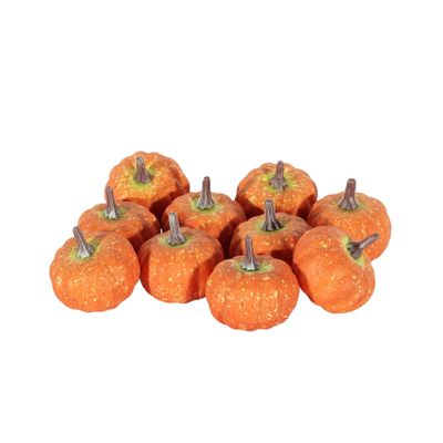 Bag of Small 4.5cm Pumpkins - Orange - x 10