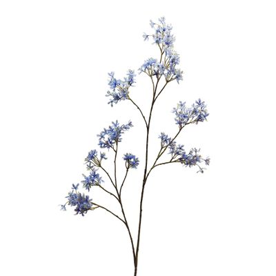 Botanica Peach Spray Branch - Light  Blue - 154cm