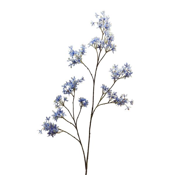 Botanica Peach Spray Branch - Light  Blue - 154cm