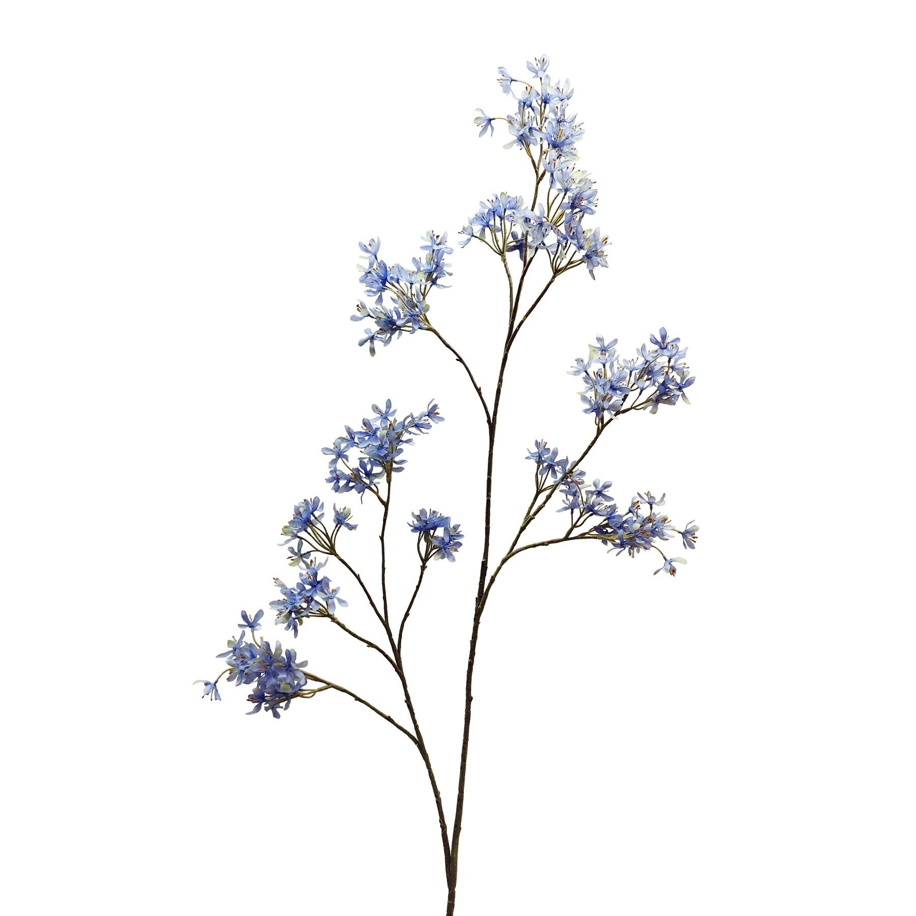 Botanica Peach Spray Branch - Light  Blue - 154cm