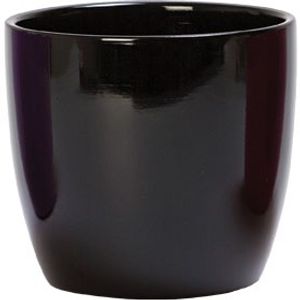 Raven Black Ceramic Oxford Plant Pot (Pack of 4)