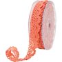 16mm Lace Scallop Ribbon  Coral Pink