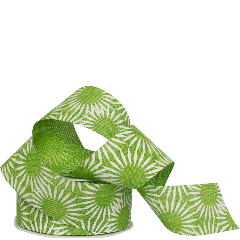 38mm Woven Ribbon � Sunburst (Apple Green)_1