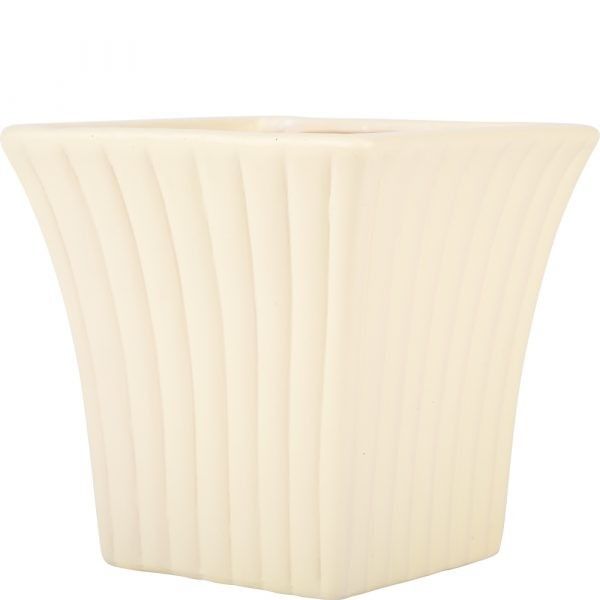 Cream Curved Fanfare Plant Pot (Pack of 2)