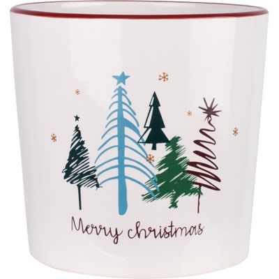 Treetops Glisten Ceramic Pot