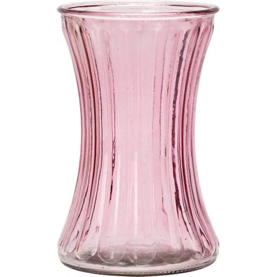 Hand Tie Hour Glass Pencil Pleat Vase  Pink_1