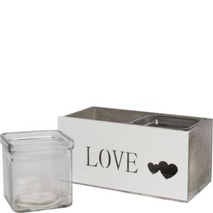 Love Me Do Glass Vases & Display Box