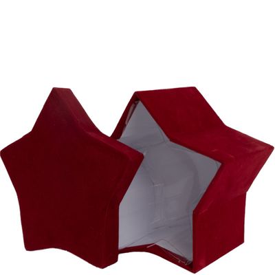 Deep Red Velvet Star Box