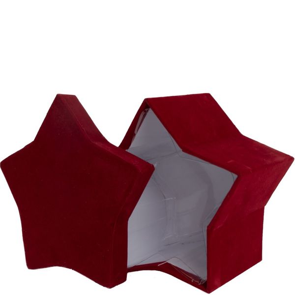 Deep Red Velvet Star Box
