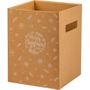 Hand Tie Flower Delivery Boxes Tall  Kraft Merry Christmas