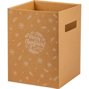 Hand Tie Flower Delivery Boxes Tall � Kraft Merry Christmas