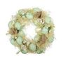Easter Wreath - Pastel Green Eggs / Yellow Flowers - 30cm