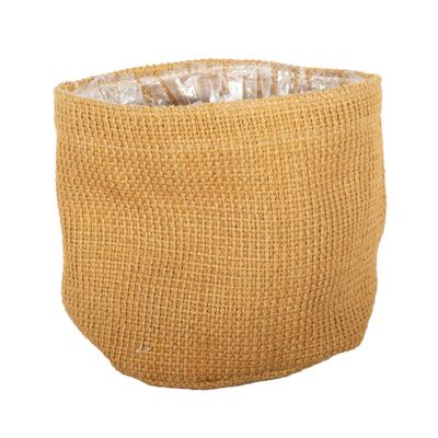Jute Nursery Basket with Liner - 18x18cm