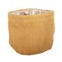 Jute Nursery Basket with Liner - 18x18cm