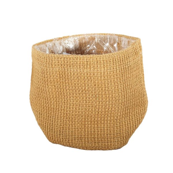 Jute Nursery Basket with Liner - 16x16cm