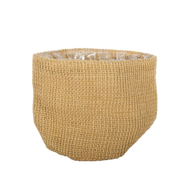 Jute Nursery Basket with Liner - 14x14cm