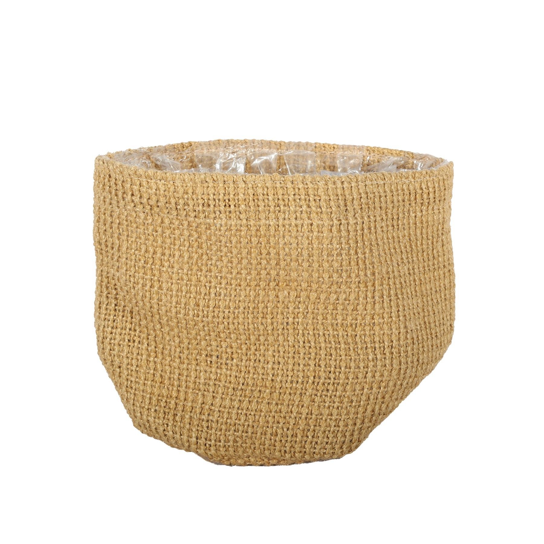 Jute Nursery Basket with Liner - 14x14cm