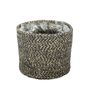 Jute Braided Rope Basket with Liner ( Natural & Black ) - Dia16 x H14cm