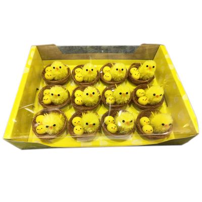 12 Chicks in Nest in Display Box