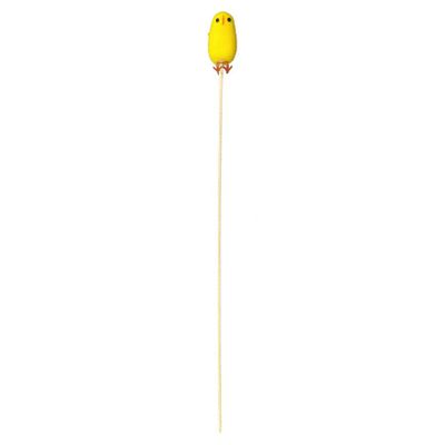 6cm Chick on 50cm Wooden Stick - 6 per bag