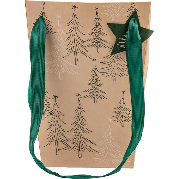 Hand Tie Gift Bag (Tall)  Oh Christmas Tree_1