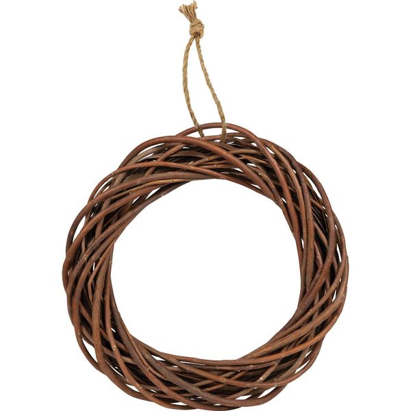 40cm (15.5?) Unpeeled Willow Wreath Ring_1