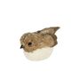 Bird - Grass Body with White Chest - H12cm