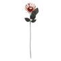 Spooky Flower with Eyeball Stem - Orange/Black - 48cm