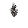 Spooky Spider & Skull Stem Pick - Black/Orange - 45cm