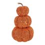Beaded 3 Pumpkin Stack - Orange - 34cm