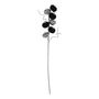Velvet Pumpkin Pick - Silver/Black - 70cm