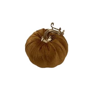 Velvet Pumpkin - Orange - 9cm