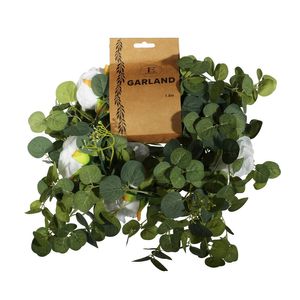 Essential Rose Mixed Garland - White