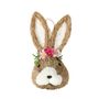 Rabbit Head - Pink Flowers - Hanging Decoration - 12x 12x H23cm
