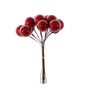 Shiny Small Berry Bunch Pick - Red - 11cm